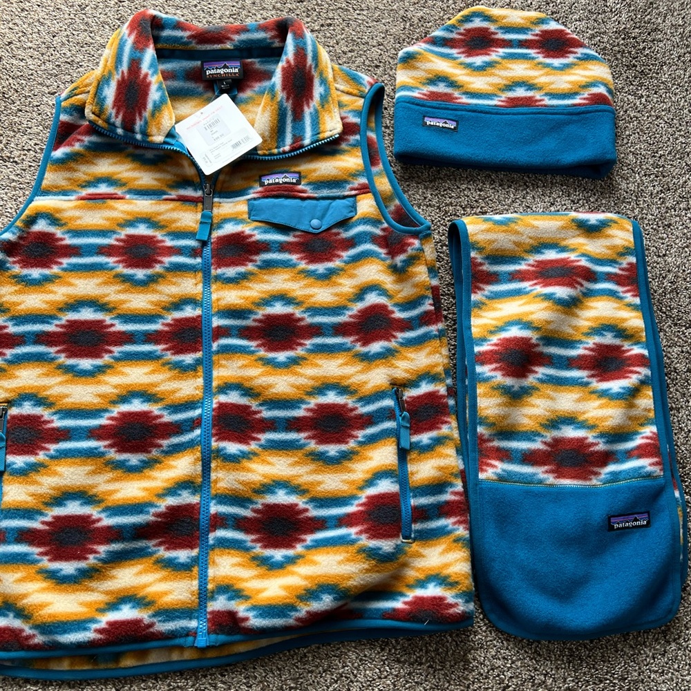 RARE Patagonia Women's Snap-T Vest in Wild Desert Prairie Gold